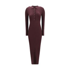 Courrèges Bordeaux Viscose Casual Women's Dress